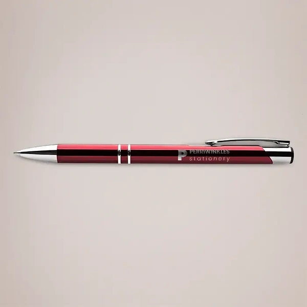 Engraved Paragon Pens - Example - Burgundy Metallic